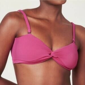 NWT Andie Swim The Capri Convertible Bikini Top Orchid Size XL Beach Pool Travel